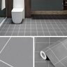 Adesivo Vinilico Lavavel para Piso Texturizado Quadrado Cinza - 2