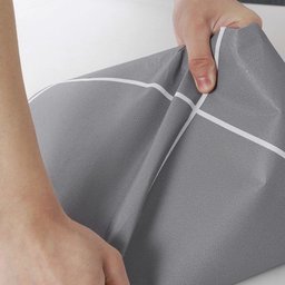 Adesivo Vinilico Lavavel para Piso Texturizado Quadrado Cinza - 4