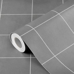 Adesivo Vinilico Lavavel para Piso Texturizado Quadrado Cinza - 1