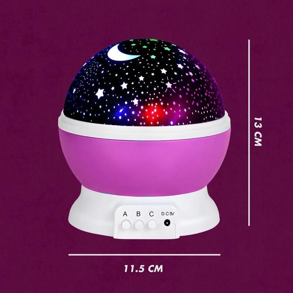 Luminária Projetor Estrelas 360º Abajur Star Master - 4