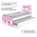 Ver imagem 3 de Cama Solteiro Infantil com Cama Auxiliar 195x96cm Personagens K02 - D’Rossi