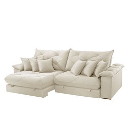 Sofá Ágata Linho Dois Módulos de 120cm B25 Meu Sofá Online - 2