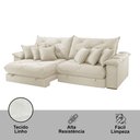 Ver imagem 6 de Sofá Ágata Linho Dois Módulos de 120cm B25 Meu Sofá Online