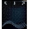Lustre Cristal para Sala de Estar/jantar Base Inox 70x20cm:1m - 3