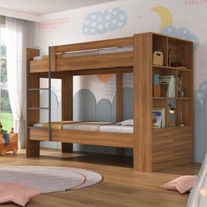 Beliche Juvenil Jonava 2 Portas com Estante Espresso Móveis