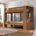 Ver imagem 1 de Beliche Juvenil Jonava 2 Portas com Estante Espresso Móveis