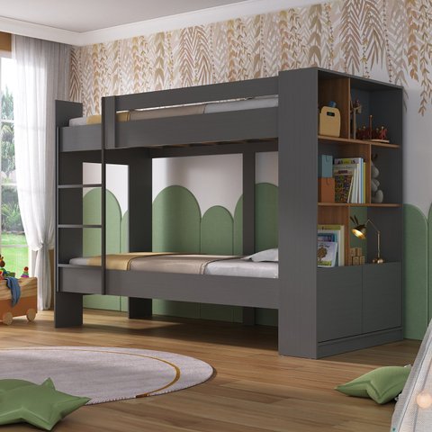Beliche Juvenil Jonava 2 Portas com Estante YesCasa