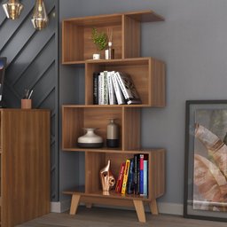 Estante para Livros Caracas 4 Nichos - 1