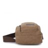 Bolsa Masculina Pochete Transversal Ombro Lona - Marrom - 8