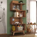 Ver imagem 1 de Nicho Infantil Organizador 4 Nichos Noah Espresso Moveis Marrom