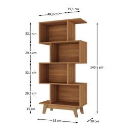 Nicho Infantil Organizador 4 Nichos Noah Espresso Moveis - 3