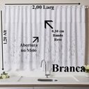 Ver imagem 2 de Cortina Cozinha 2,00 X 1,20m Renda Cozinha Varios Modelos:Tulipa Branca