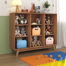 Nicho Infantil Organizar 9 Nichos Amelia Espresso Móveis - 1
