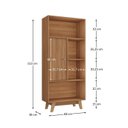 Ver imagem 3 de Estante para Livros 1 Porta 3 Prateleiras Pequim