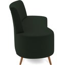 Ver imagem 6 de Sofá Chaise Living 2 Lugares 160cm para Sala Cayman K01 Veludo Verde - Lyam Decor