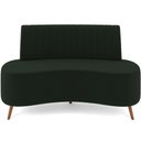 Ver imagem 3 de Sofá Chaise Living 2 Lugares 160cm para Sala Cayman K01 Veludo Verde - Lyam Decor