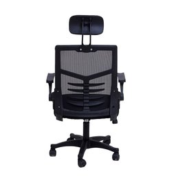 Cadeira de Escritório Comfy Prizi Com Apoio De Cabeça - Pret - 3