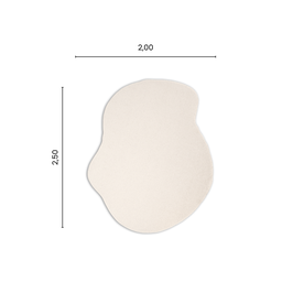 Tapete Orgânico Antiderrapante 200x250cm para Quarto e Sala, Colore Lisse Volcano São João - 3