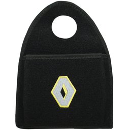 Lixeira Lixinho Automotiva Carro Carpete Logo Bordado para Câmbio Preto - 1
