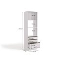 Ver imagem 3 de Paneleiro de Cozinha Maxxi G750 Torre Quente C/ 1 Porta e 3 Gavetas 70cm Nogal - Kappesberg