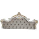 Ver imagem 1 de Cabeceira Entalha Capitonê p/ Cama Box Casal Veludo Bege - Jl