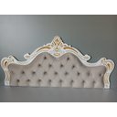 Ver imagem 2 de Cabeceira Entalha Capitonê p/ Cama Box Casal Veludo Bege - Jl