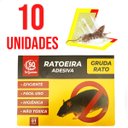 Ver imagem 1 de Kit 10 Adesivo Cola Ratoeira Pega Rato Pragas Praticidade