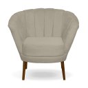 Ver imagem 2 de Poltrona Pétala Flor Decorativa Suede Bege