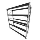 Ver imagem 1 de Mini Porta Pallet 200 Kg por Nivel Inicial com 5 Niveis Preto com sem Mdf
