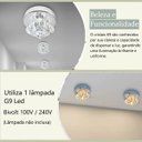 Ver imagem 4 de 4 Spot de Cristal Sobrepor Redondo Polido Quarto Bet47