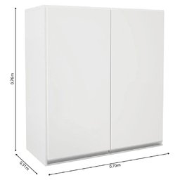 Armário Duplo Top Class Batrol Branco - 3