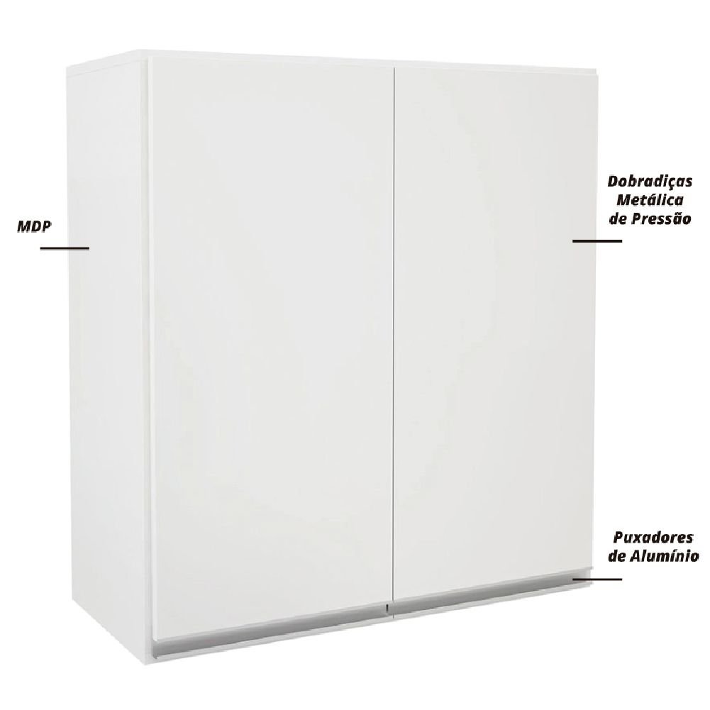 Armário Duplo Top Class Batrol Branco - 5