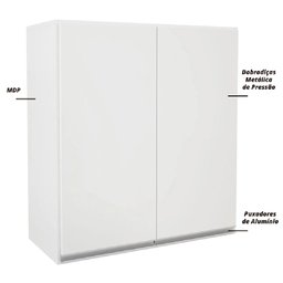 Armário Duplo Top Class Batrol Branco - 5