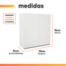 Armário Duplo Top Class Batrol Branco - 3