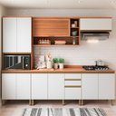 Ver imagem 1 de Cozinha Completa Macadâmia 10 Portas 3 Gavetas Freijó/Branco - Telasul