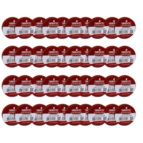 Kit Atacado 40 Fita Isolante Marrom 19mm X 20mt Sibratec