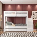 Ver imagem 2 de Beliche Solteiro Adulto com 2 Gavetões e 4 Nichos Star Plus Casatema MadeiraOriginals Branco