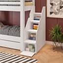 Ver imagem 4 de Beliche Solteiro Adulto com 2 Gavetões e 4 Nichos Star Plus Casatema MadeiraOriginals Branco