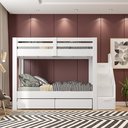 Ver imagem 2 de Beliche Solteiro Adulto com 2 Gavetões e 4 Nichos Star Plus Casatema MadeiraOriginals