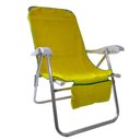 Ver imagem 1 de Praticapa Capa Toalha de Microfibra Com Regulagem Para Banco De Carro Ou Cadeira De Praia Amarela