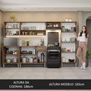 Ver imagem 6 de Armário de Cozinha Completa 293cm Rustic/Cinza Emilly Madesa 01XA