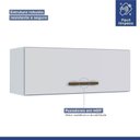Ver imagem 5 de Conjunto Modulado Balcão 2 Portas 1 Gaveta e 2 Armários Aéreo