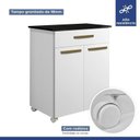 Ver mais imagens de Conjunto Modulado Balcão 2 Portas 1 Gaveta e Aéreo 2 Portas