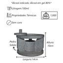 Ver imagem 2 de Fogareiro Réchaud P e Provolera Retangular 21x12 Pedra Sabão