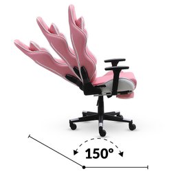 Cadeira Gamer Xt Racer Viking Series com Apoio de Pés Rosa - 7