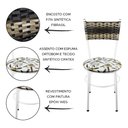 Ver imagem 2 de 2 Cadeiras Brancas para Cozinha Viena Cappuccino Premium:Floral Orquídea
