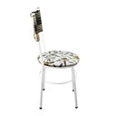 Ver imagem 5 de 2 Cadeiras Brancas para Cozinha Viena Cappuccino Premium:Floral Orquídea