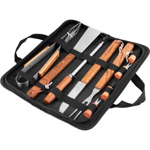 Kit P/ Churrasco em Aço Inox com 10 Pçs Vonder Kit 10 Pçs