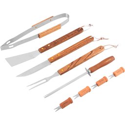 Kit P/ Churrasco em Aço Inox com 10 Pçs Vonder Kit 10 Pçs - 4