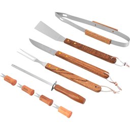 Kit P/ Churrasco em Aço Inox com 10 Pçs Vonder Kit 10 Pçs - 3